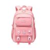 Kids Lightweight School Backpack – Oxford Book Bag for Children, Large Capacity with Spine Protection (Pink)