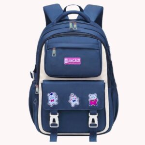Kids Lightweight School Backpack – Oxford Book Bag for Children, Large Capacity with Spine Protection